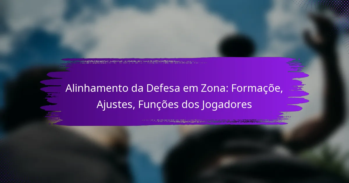 Alinhamento da Defesa em Zona: Formaçõe, Ajustes, Funções dos Jogadores