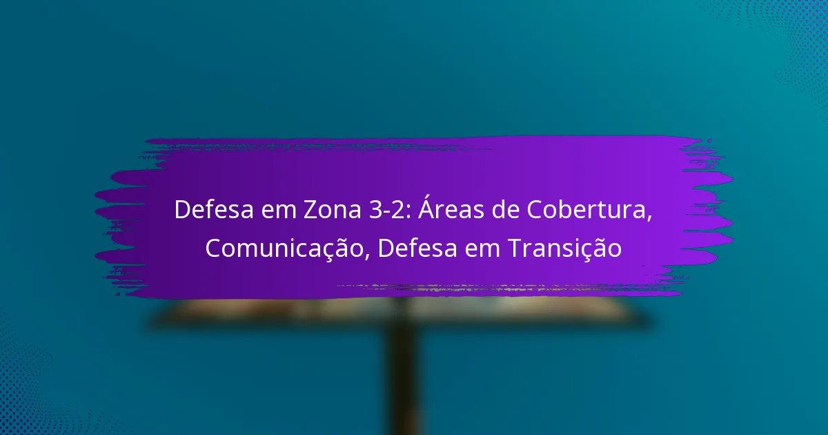 Defesa em Zona 3-2: Áreas de Cobertura, Comunicação, Defesa em Transição