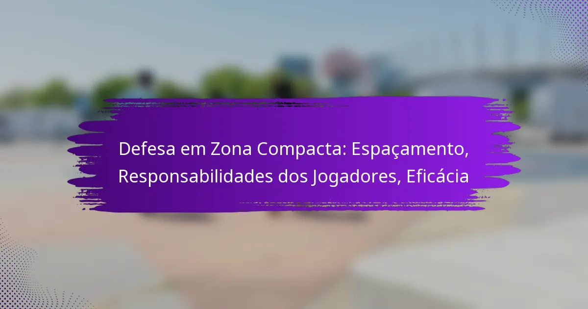 Defesa em Zona Compacta: Espaçamento, Responsabilidades dos Jogadores, Eficácia