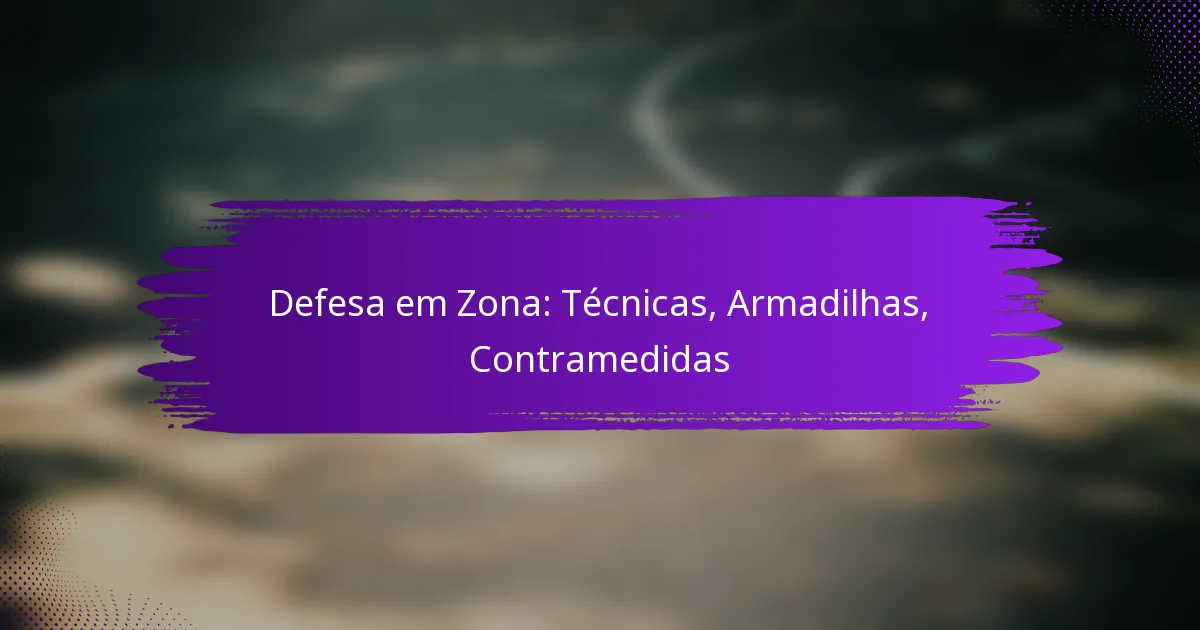 Defesa em Zona: Técnicas, Armadilhas, Contramedidas