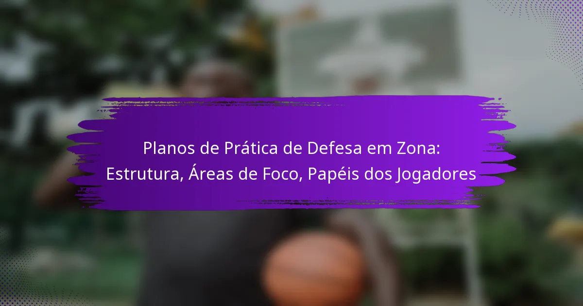 Planos de Prática de Defesa em Zona: Estrutura, Áreas de Foco, Papéis dos Jogadores
